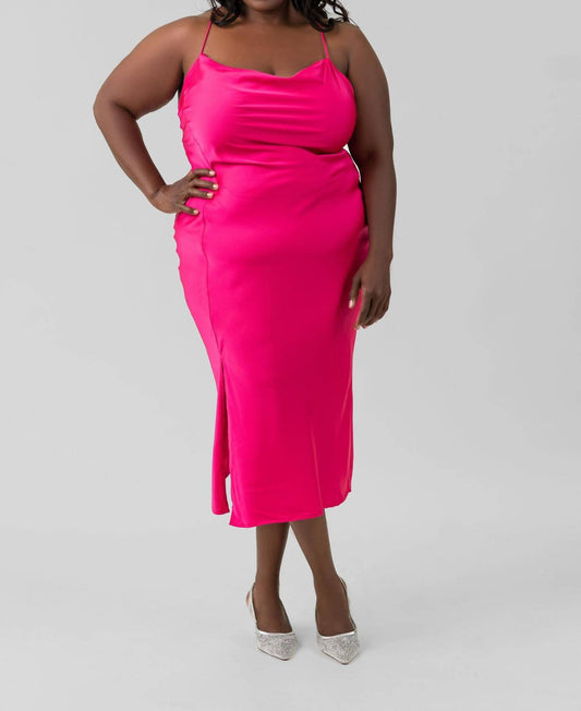 Kilo Brava - COWL SLIT SLIP DRESS