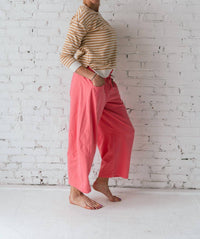 Mittoshop - Mid Rise Pull On Barrel Pants