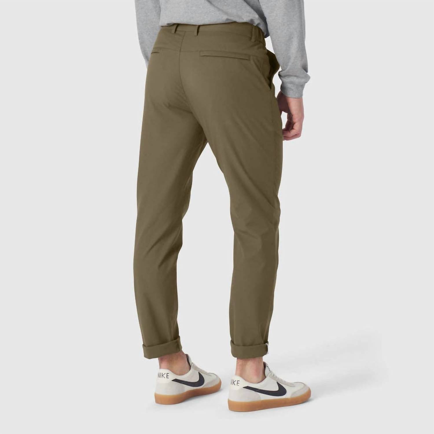Jack Archer Jetsetter Pants in olive green - men's pants - detail view