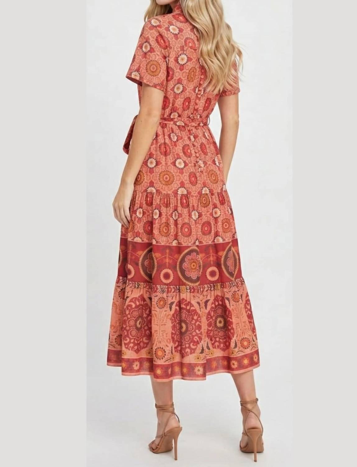 London Times - Women's Floral Print Aline Maxi Dress