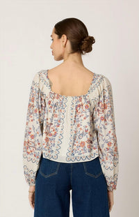 Cleobella Lucille Off The Shoulder Blouse in la ramos - women's blouse - alternate view