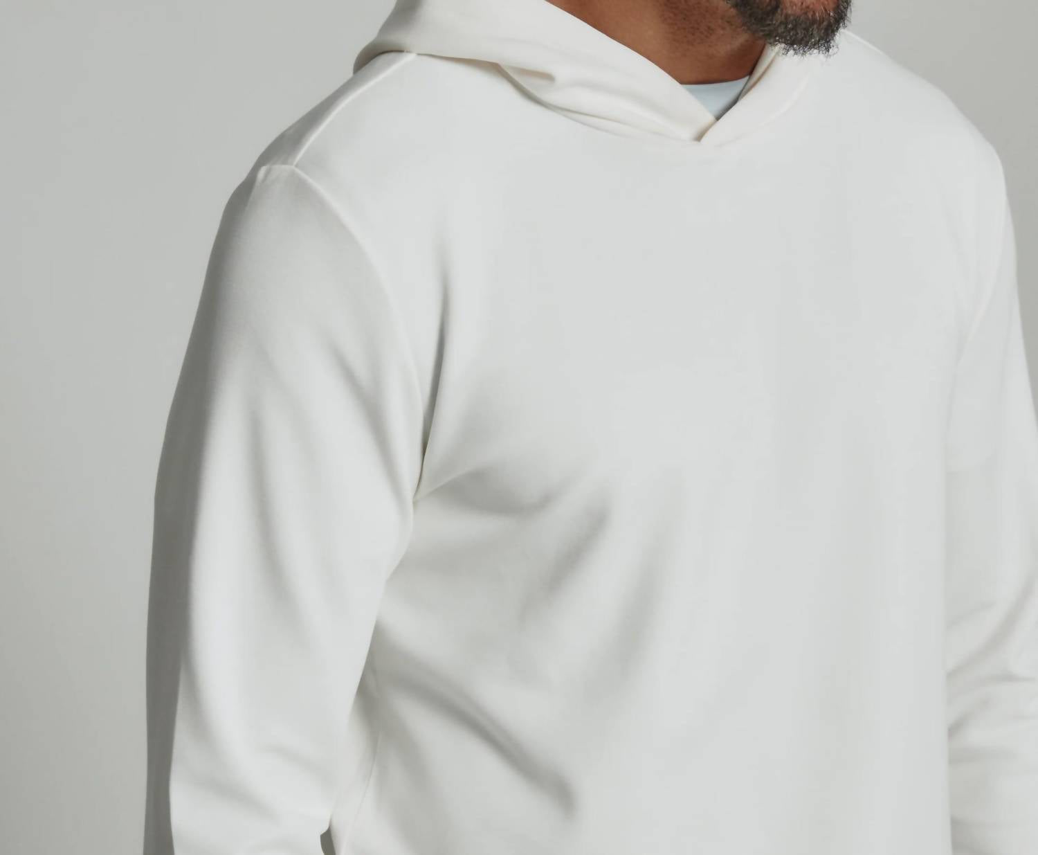 7Diamonds Rev Long Sleeves Hoodie in natural - men's shirt - detail view