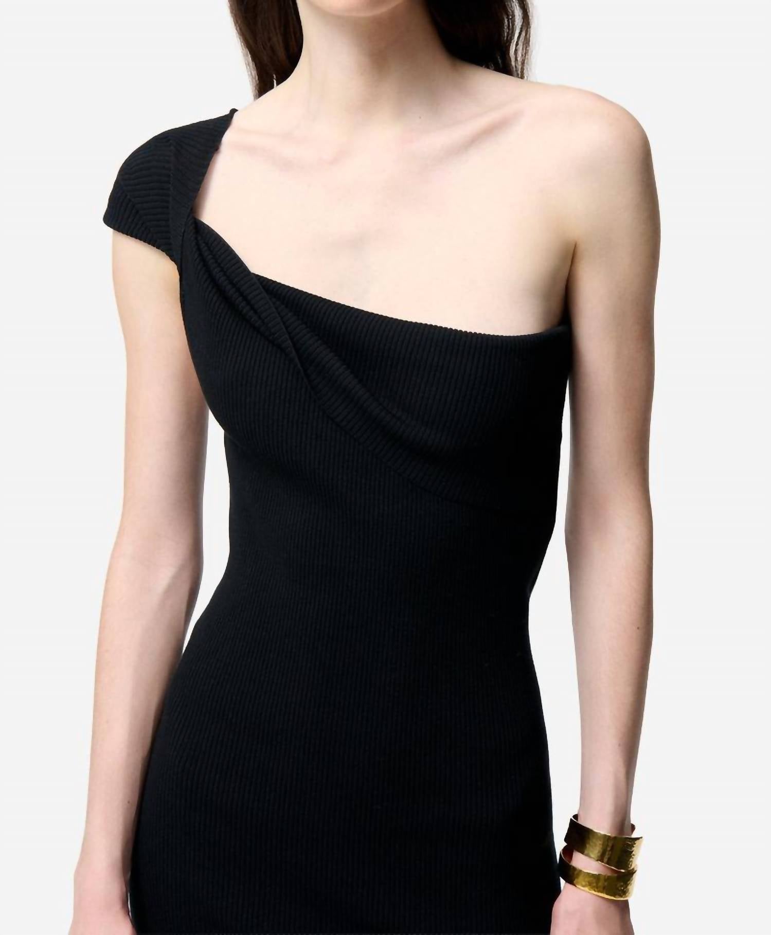 vanessabruno The Nocturne Maxi Dress in noir - women's dress - alternate view