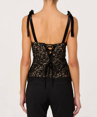 Astr - Donne Floral Lace Bustier Top