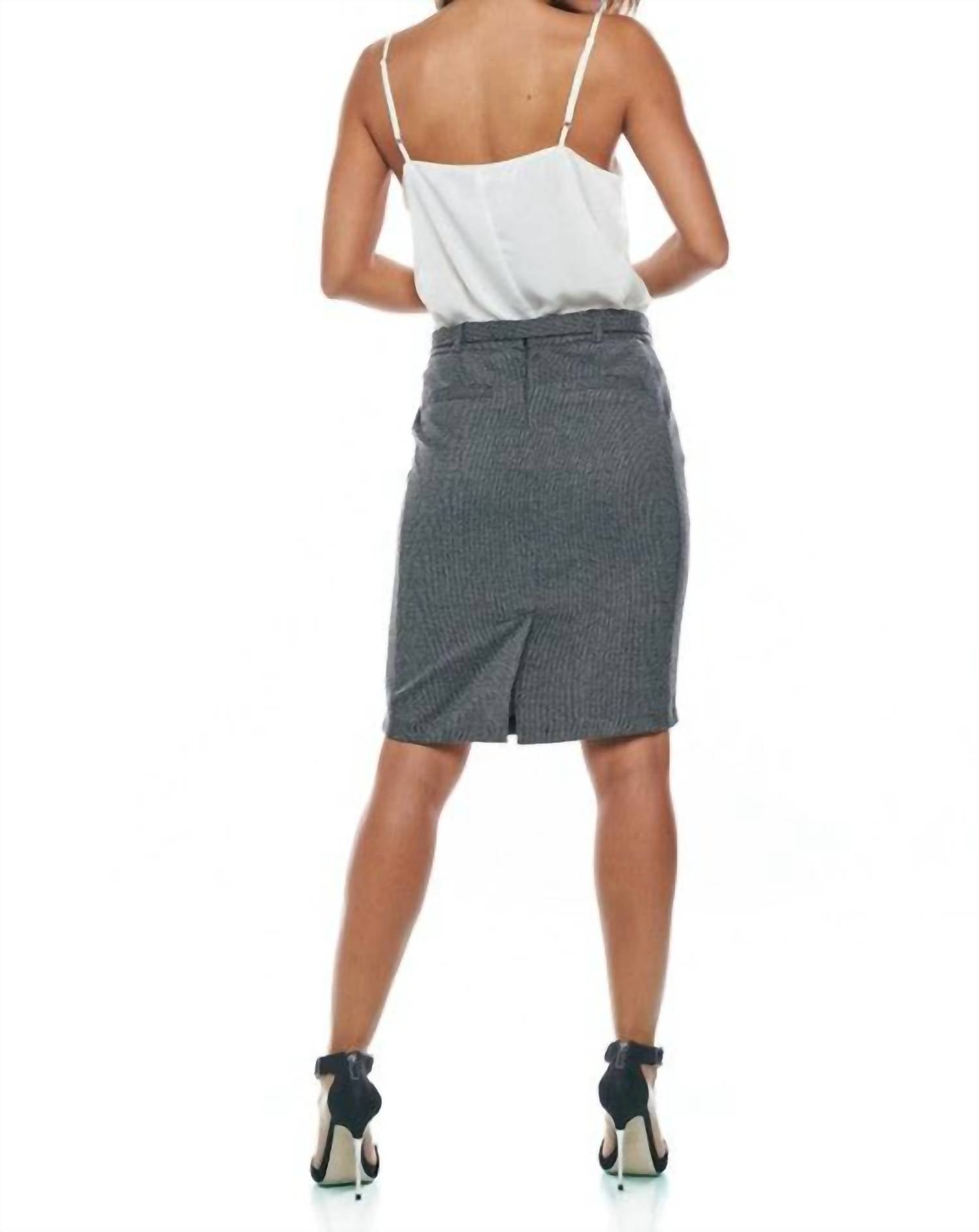 Plaid Pencil Skirt