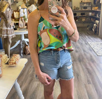 Venti6 - Abstract Leaves Tank Top