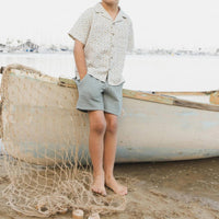Rylee + Cru - Kid's Lapel Collar Fleur Shirt