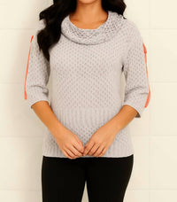 French Kyss - Raquelle Cowl-Neck Crochet Top