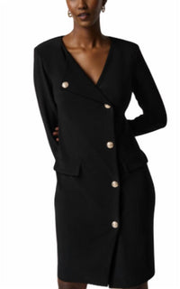 Joseph Ribkoff - Asymmetrical Silky Knit Blazer Dress