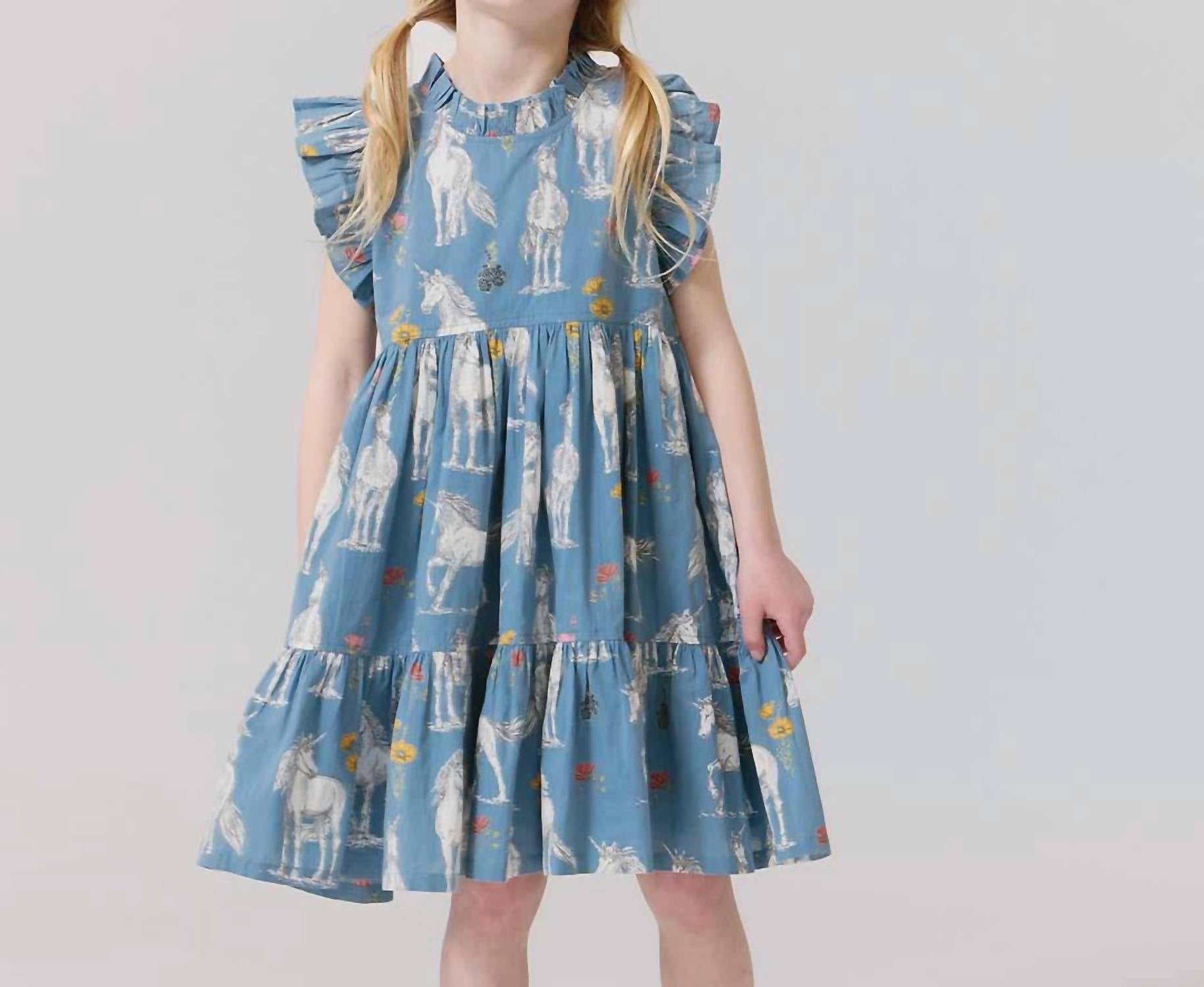 Pink Chicken - Jennifer Ruffle Sleeve Dress