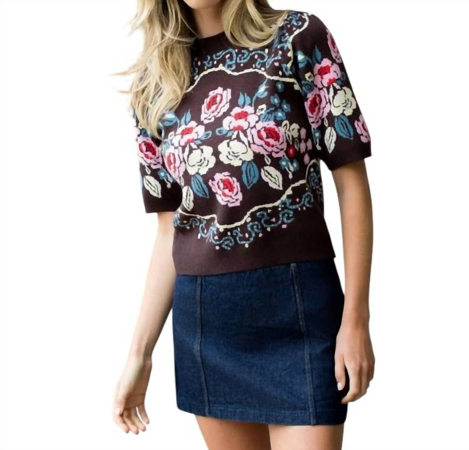 Thml - Rambling Rose Sweater Top