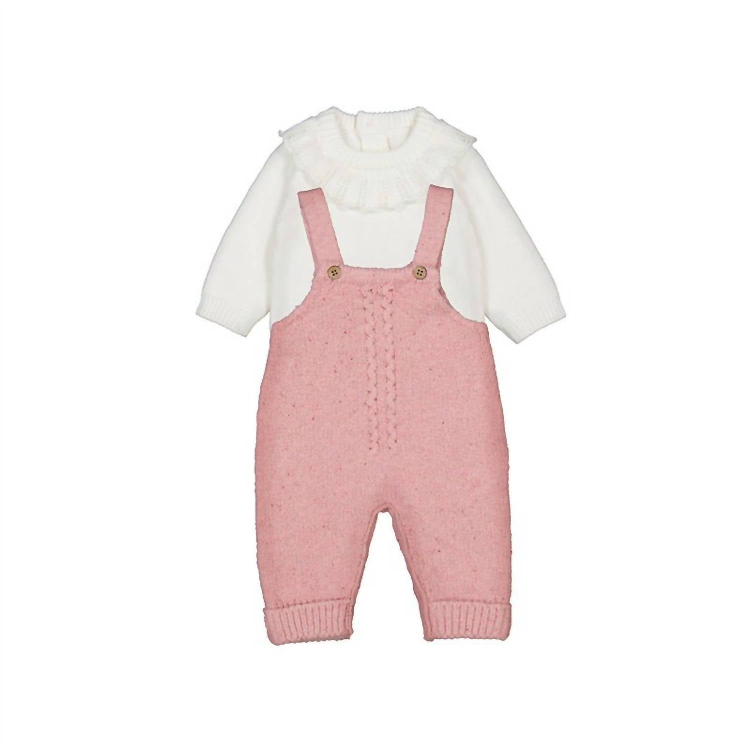 Mayoral - Girls' Knit Dungaree Overalls