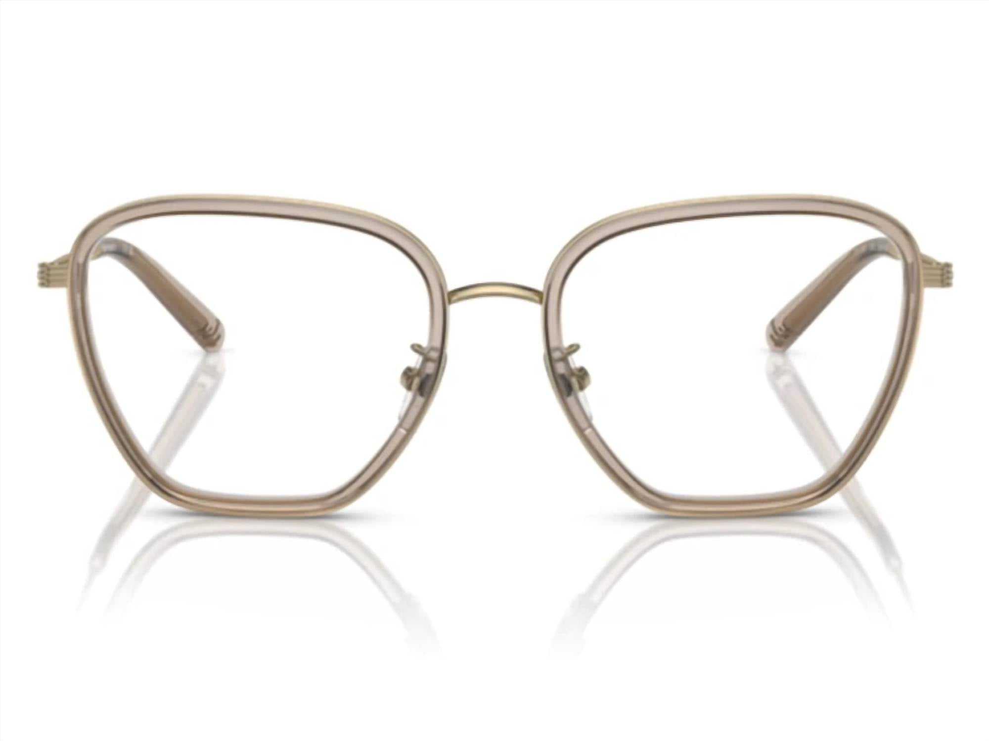 Tory Burch - Women's Transparent Square Non-polarized Eyeglasses