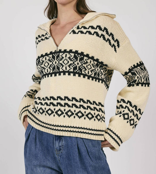 Sage The Label - Great Outdoor Half Zip Sweater