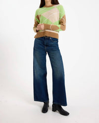 Brodie Cashmere - Argyle Crewneck Sweater