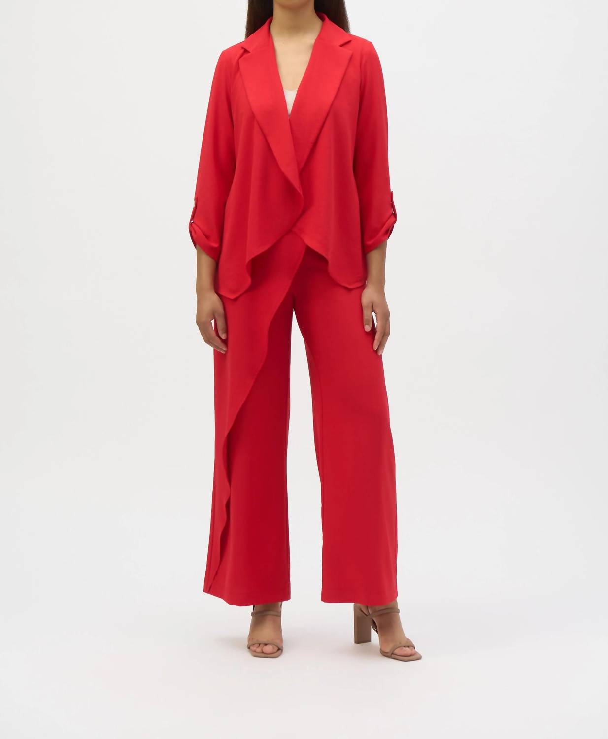 Joseph Ribkoff - Open Front Flared Blazer Jacket