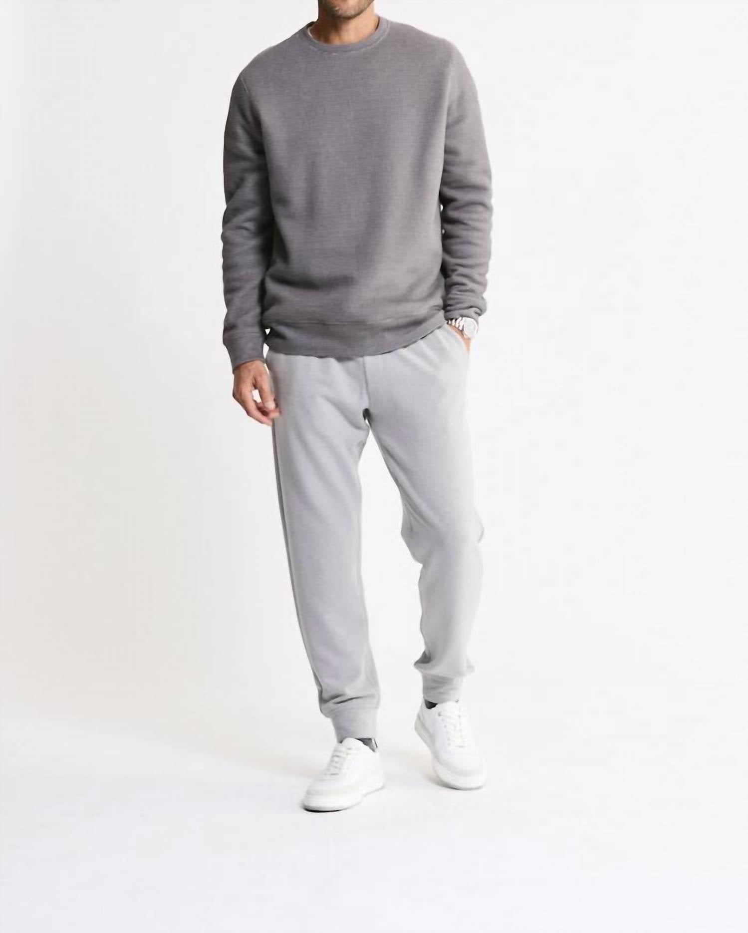 Jachs New York - Sherpa Lined Crewneck Sweatshirt
