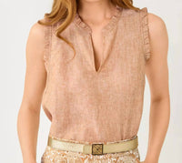 Lilly Pulitzer - Kavala Sleeveless Ruffle Top