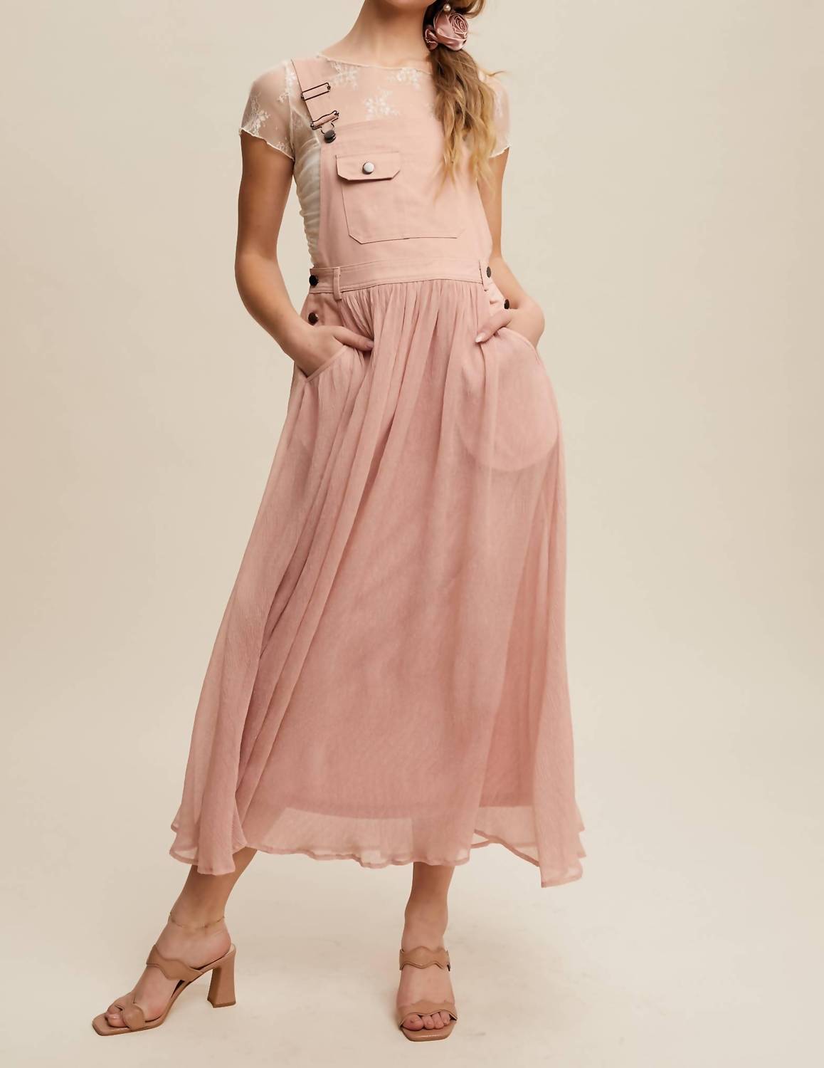 Listicle - Cotton Maxi Overall Dress