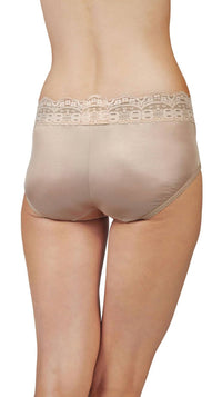 Shadowline Lingerie - Lace Trimmed Hipster Panty - Three Pack