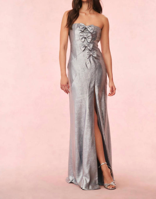 Loveshackfancy - Elmina Strapless Metallic Gown