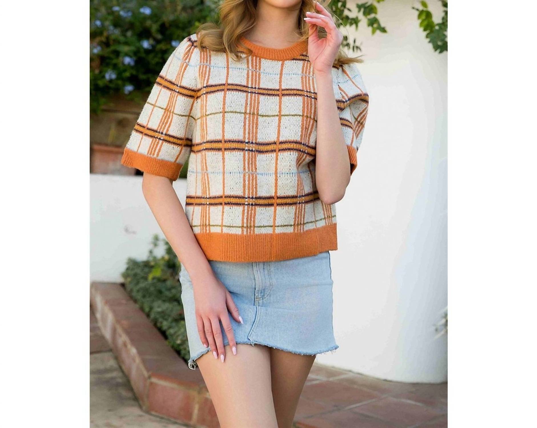 Thml - Tenley Plaid Sweater