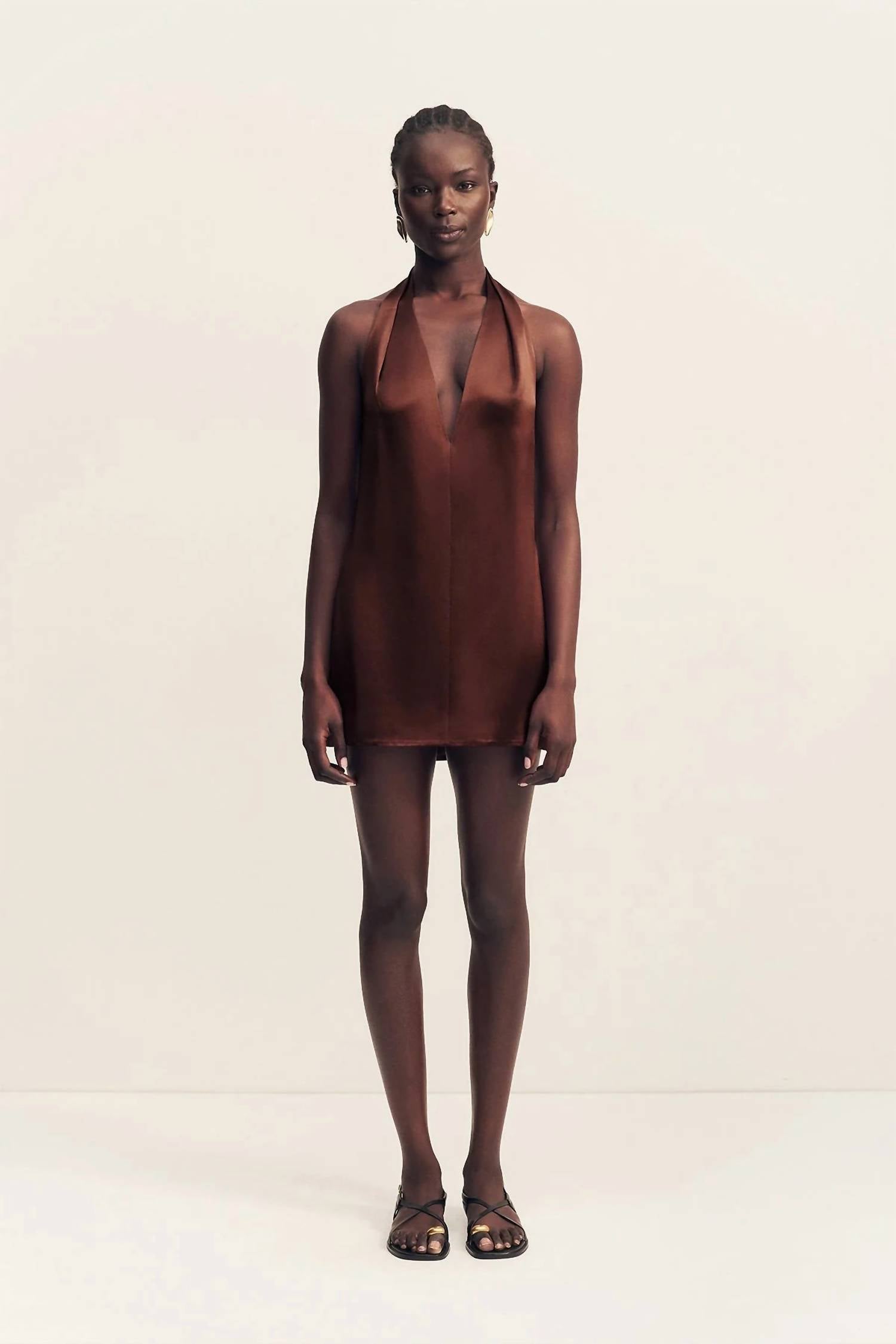 Shona Joy - SAVANNA HALTER MINI DRESS