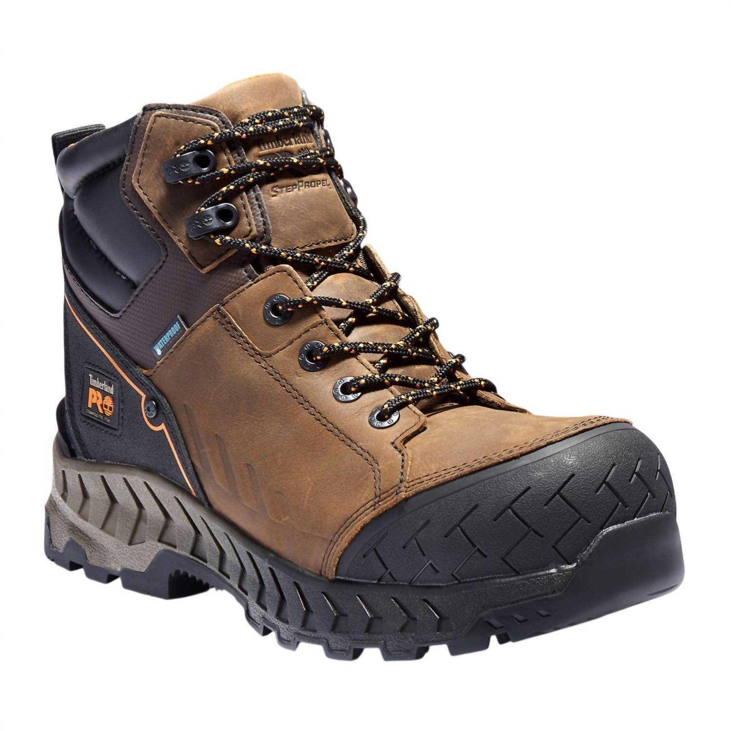 Timberland Men's Work Summit Composite Safety Toe Work Boots in brown - men's boots