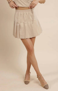 Sage The Label - Quiet Moments Pleated Mini Skirt