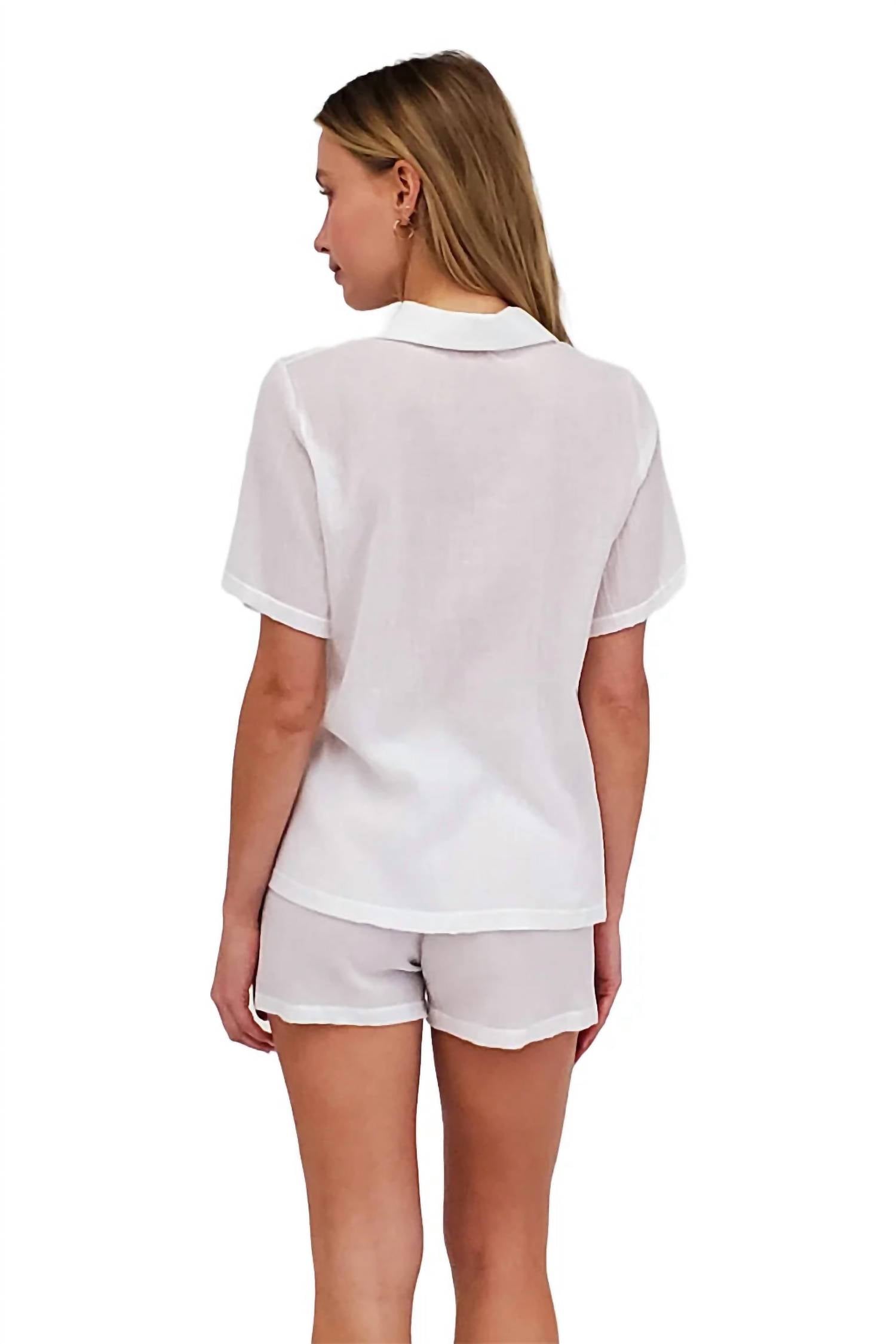 Mary Jo Bruno - Voile Pj Short Set
