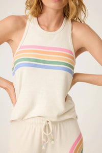 PJ Salvage Over The Rainbow Tank Top in light oatmeal - women's tank top - view 4