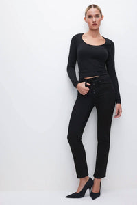Good American - Never Fades Good Legs Straight Jeans