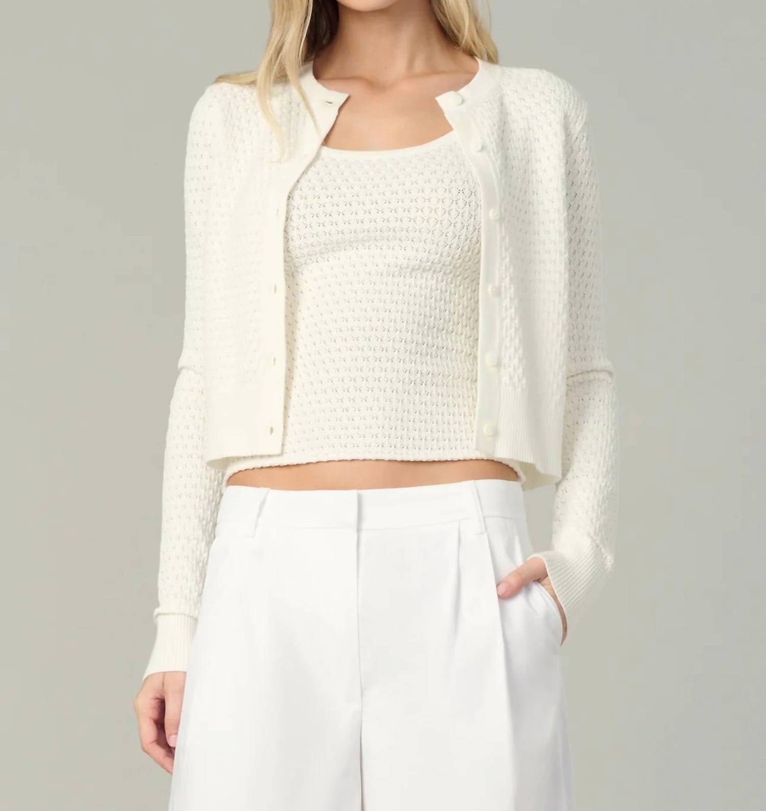 Joe'S Jeans - The Pointelle Dani Cardigan