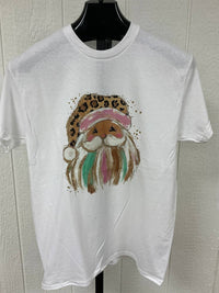 Gildan - Women's Poppy Brushstroke Santa Tee
