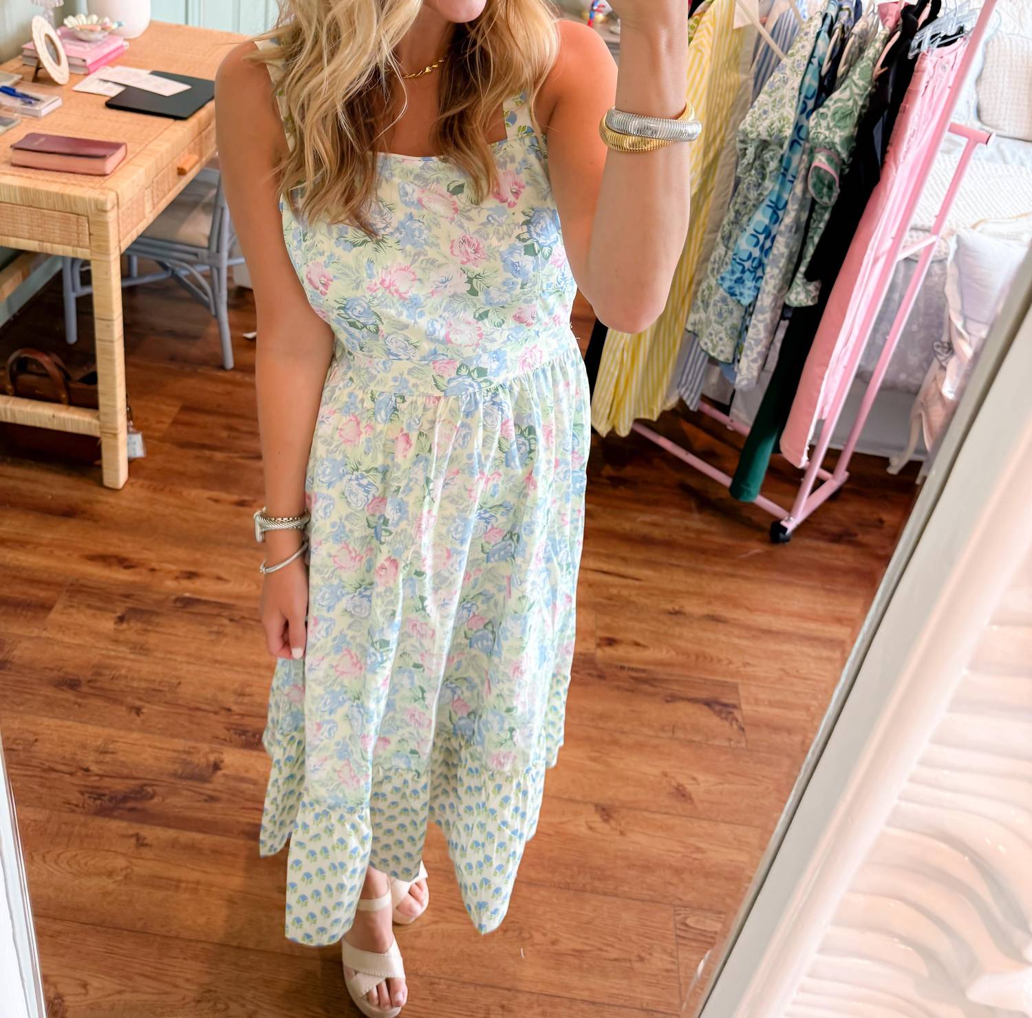 &Merci - The Sunroom Bow Back Midi Dress