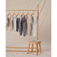 Quincy Mae Kids Pocketed Woven Jumpsuit in blue plaid - item - view 5