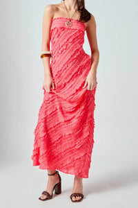 2.7 August Apparel - Juliette Ruffled Maxi Dress