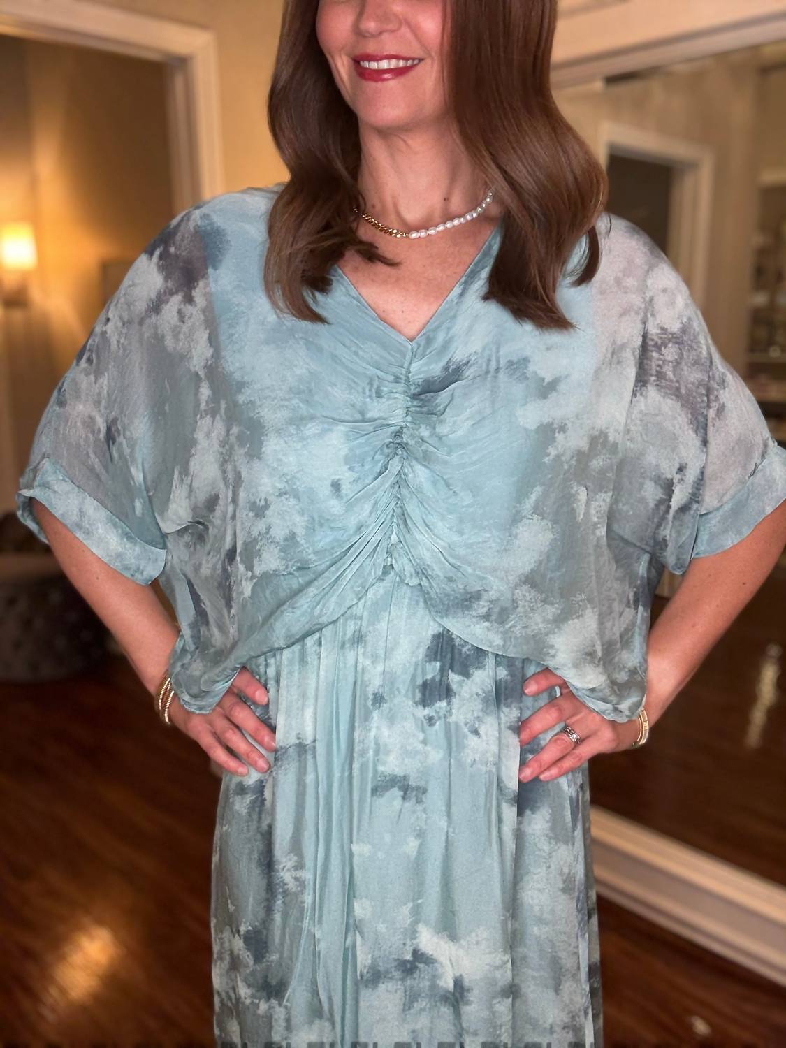 Look Mode Usa - Tie Dye Silk Dress