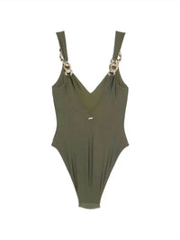 Simkhai - Women's Regan V Neck One Piece Swimsuit