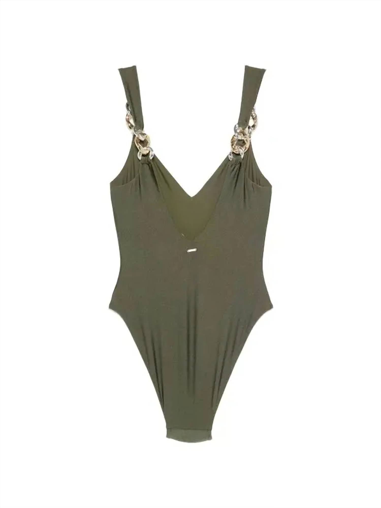 Simkhai - Women's Regan V Neck One Piece Swimsuit