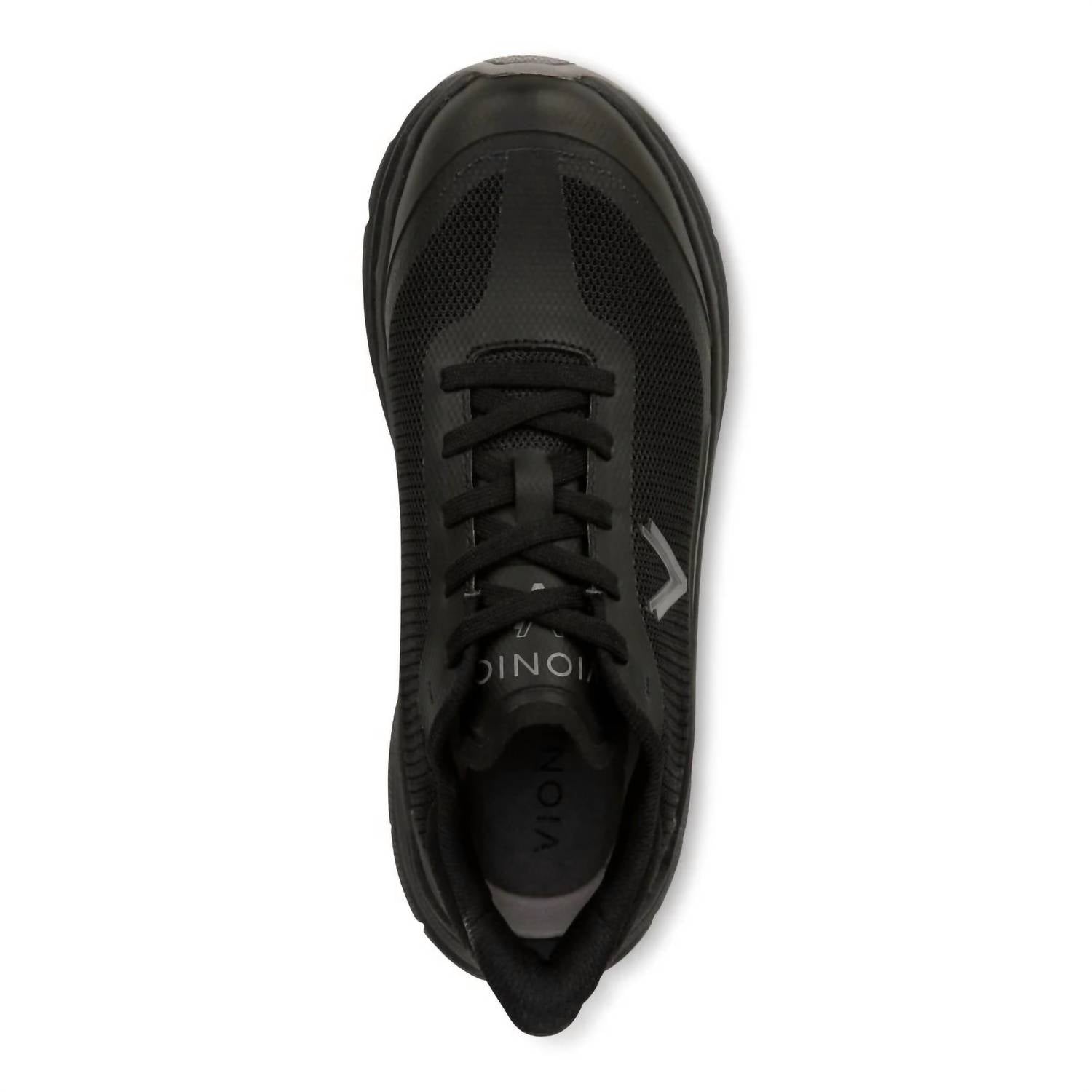 VIONIC Women's Walk Max Stretch Lace Up Sneaker in black mesh - women's sneaker - view 6