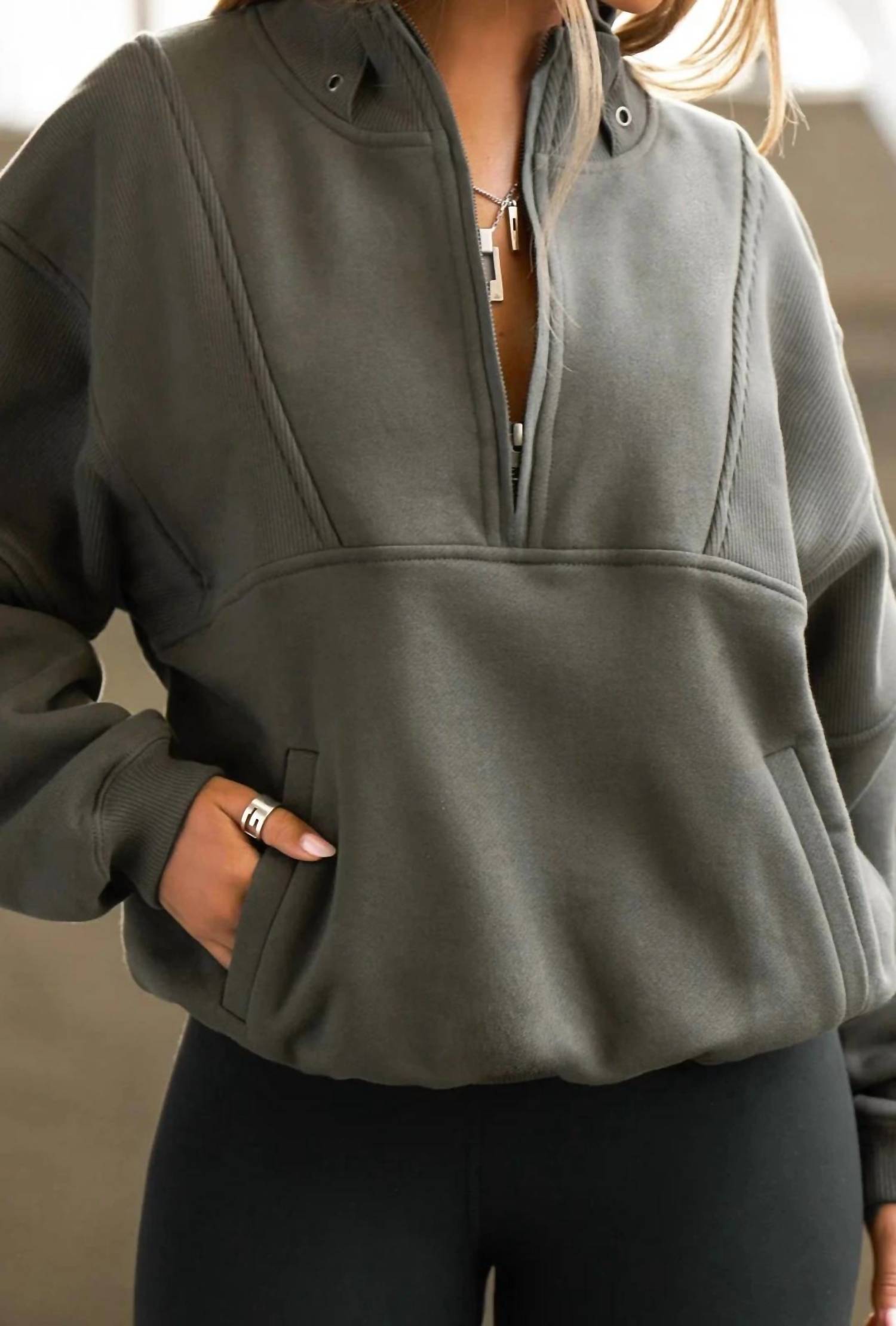Joah Brown - Retro Half Zip Sweatshirt