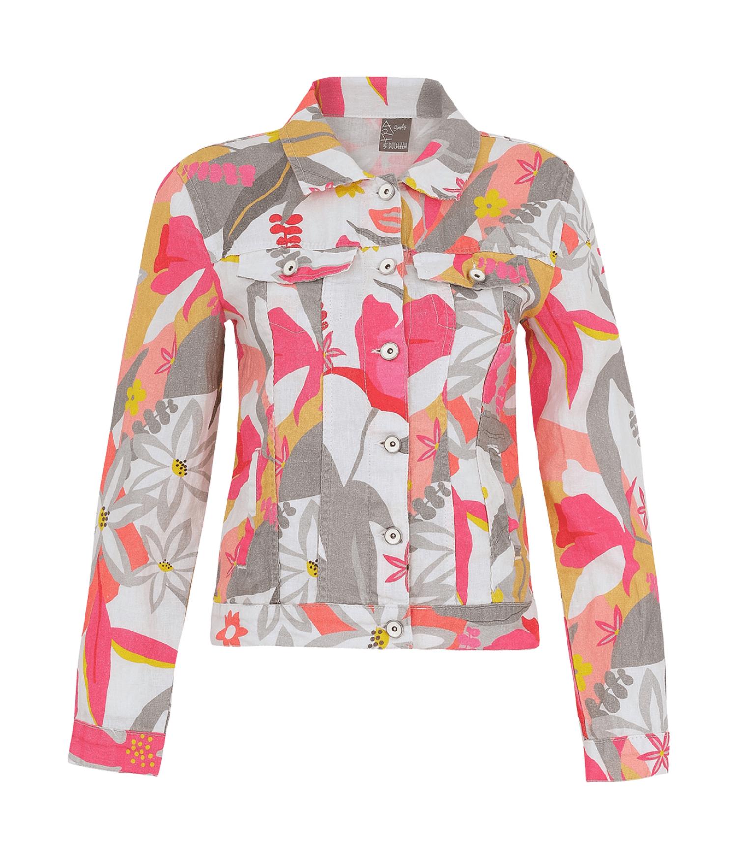 Dolcezza - Linen Floral Pocket Jacket