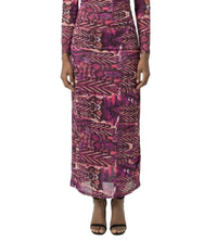 Area Stars LEE MIDI JERSEY SKIRT in purple - women's skirt
