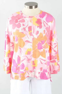 Habitat - 3/4 Sleeve Boxy Crew Blouse