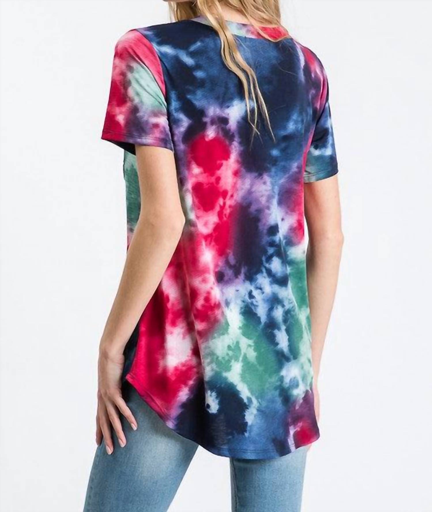 Heimish Usa - Splatter Tie Dye Sequin Top