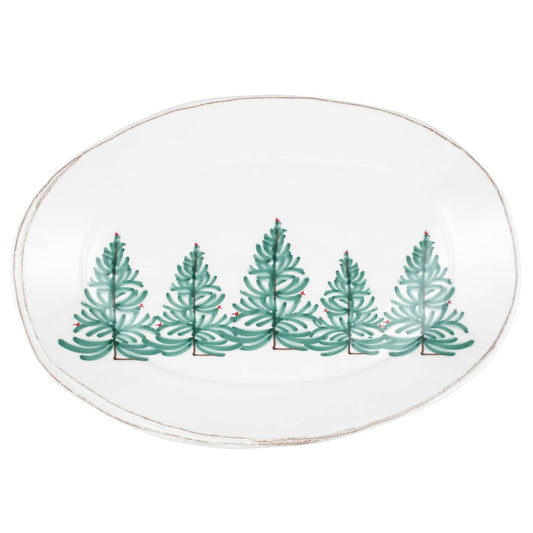 Vietri - Melamine Lastra Holiday Oval Platter