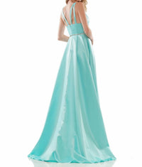 Colors Dress - A-line With Beaded Belt Gown