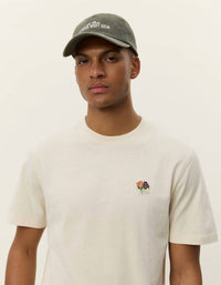 Les Deux Men's Felipe Crew Neck Patch Tee in ivory - men's t-shirt - alternate view