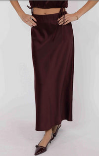 Sage The Label - Deep Trace Bias Midi Skirt